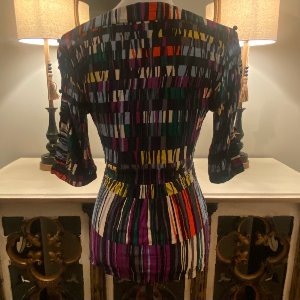 BCBGMaxAzria Multicolor Striped Top - Picture 7 of 9